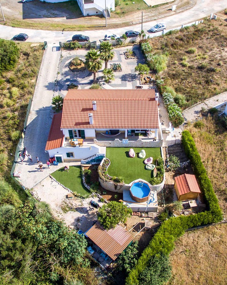 Arrifana Surf Lodge from above