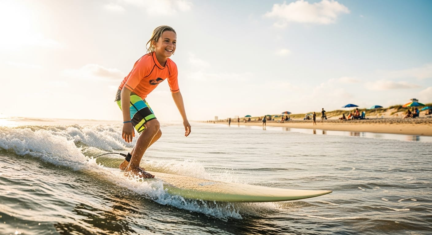 Youth surf coaching